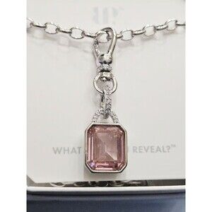 UNICORN Pink on Silver Necklace